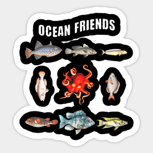 Fish and Friends Sticker